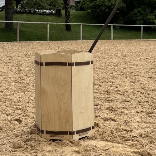 Tonne mobil/klappbar <br> für Working Equitation Trail